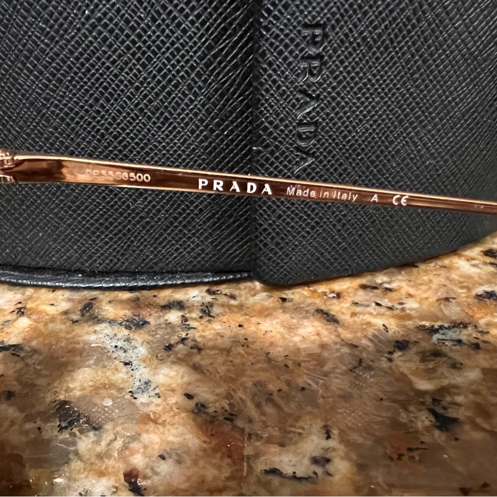 Prada Black Round Sunglasses with Gradient Lenses - Picture 6 of 6